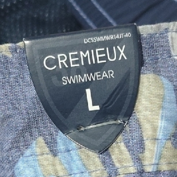 Daniel Cremieux Tropical Floral Swim Shorts - Blue and Pink - Picture 3 of 6